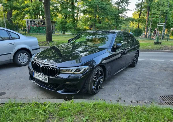 bmw BMW Seria 5 cena 194900 przebieg: 110000, rok produkcji 2021 z Kraków